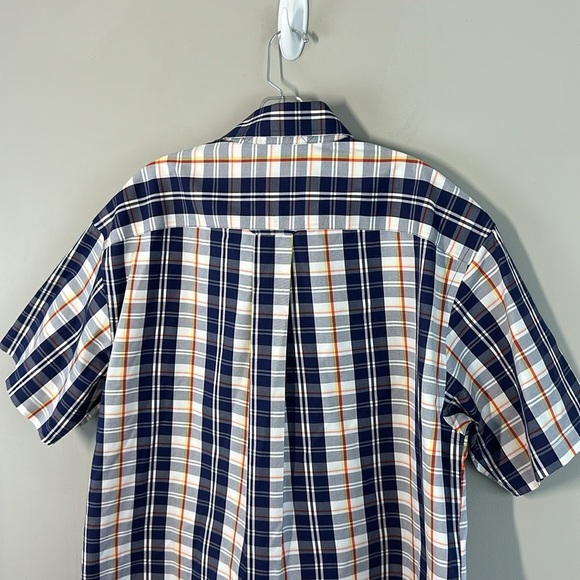ORVIS Plaid Button Down Short Sleeve Shirt Size L - Picture 11 of 12